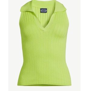 SCOOP Women’s Ribbed Sleeveless Polo Top Size XXL NWT